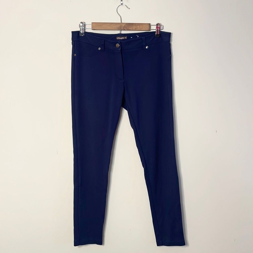 J. McLaughlin Blue Knit Stretch Pants Size 6